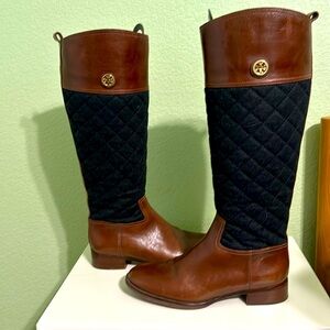 Tory Burch Grey and Brown Boots size 10